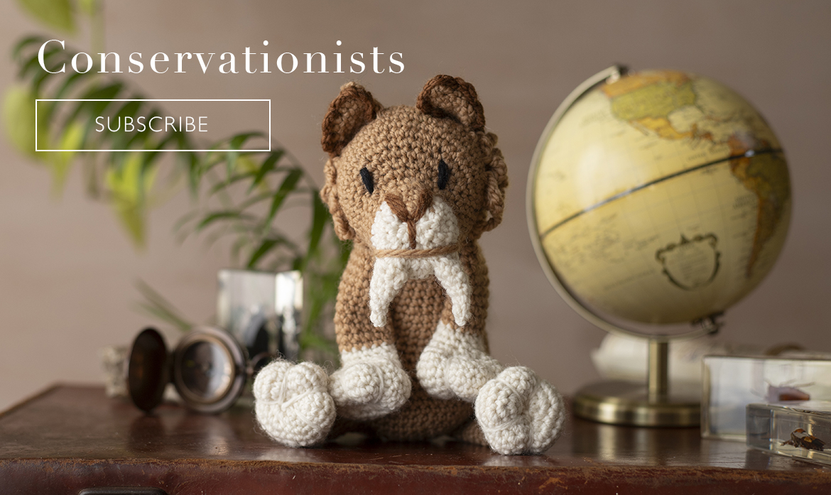 toft conservationists cute saber-toothed tiger crochet pattern exclusive club